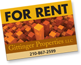 For Rent - Gittinger Properties sign